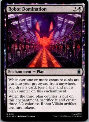 Robot Domination 111 Uncommon Marvel Super Heroes Magic: The Gathering Near Mint