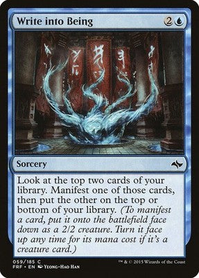 Write into Being FRF 59 NM Magic: The Gathering