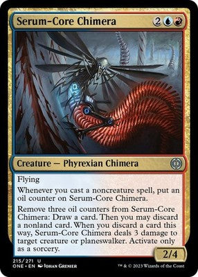 Serum-Core Chimera ONE 215 Foil NM Magic: The Gathering