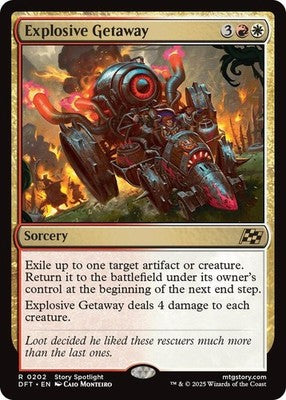 Explosive Getaway DFT 202 NM Magic: The Gathering