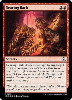 Searing Barb MOM 163 NM Magic: The Gathering