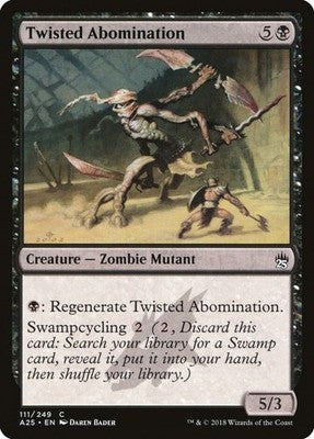 Twisted Abomination A25 111 NM Magic: The Gathering