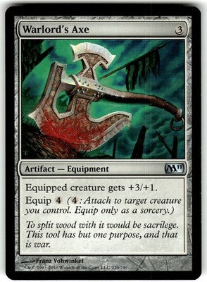 Warlord's Axe Magic 2011 (M11) 220 U Magic: The Gathering Near Mint