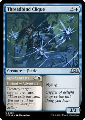 Threadbind Clique // Rip the Seams WOE 239 NM Magic: The Gathering