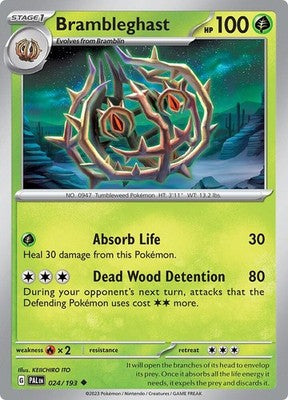 Brambleghast 024/193 SV02: Paldea Evolved Pokémon TCG