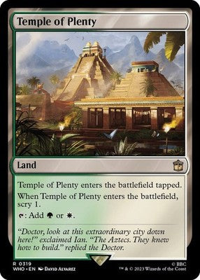 Temple of Plenty WHO 319 NM Magic: The Gathering