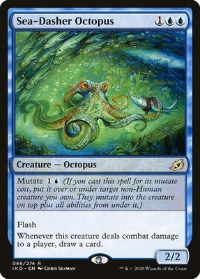Sea-Dasher Octopus IKO 66 NM Magic: The Gathering