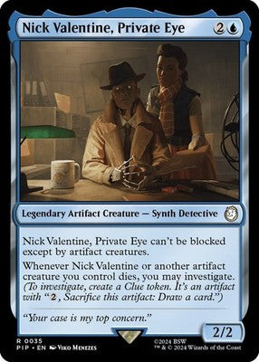 Nick Valentine, Private Eye PIP 35 NM Magic: The Gathering