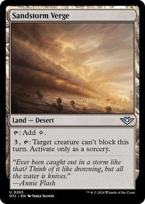 Sandstorm Verge OTJ 263 NM Magic: The Gathering