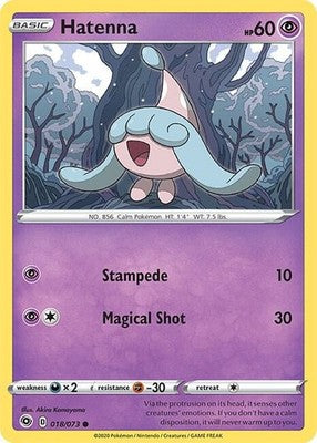 Hatenna 18/73 Champion's Path Pokémon TCG
