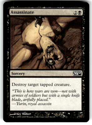 Assassinate Magic 2010 (M10) 84 C Magic: The Gathering Lightly Played