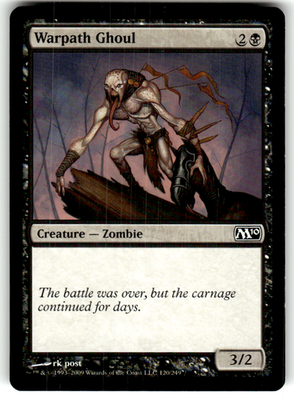 Warpath Ghoul Magic 2010 (M10) 120 C Magic: The Gathering Near Mint