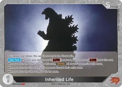 Inherited Life ( ) EBP04-089 Booster Set 4: Endless Wars Foil Godzilla Card Game