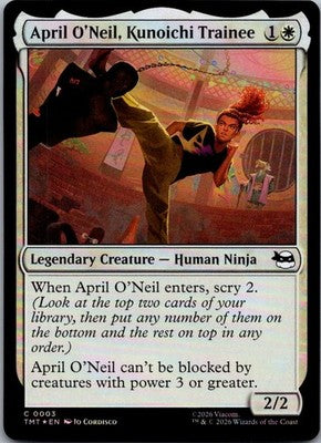 April O'Neil, Kunoichi Trainee 0003 Teenage Mutant Ninja Turtles Magic Foil NM