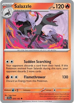 Salazzle 024/142 SV07: Stellar Crown Pokémon TCG