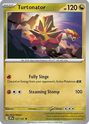 Turtonator 137/191 SV08: Surging Sparks Pokémon TCG