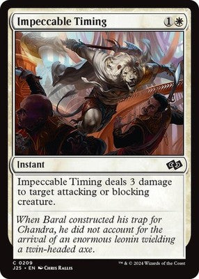 Impeccable Timing J25 209 NM Magic: The Gathering