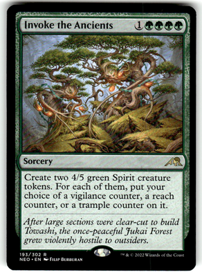 Invoke the Ancients Kamigawa: Neon Dynasty 193 R Magic: The Gathering Near Mint