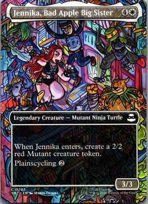Jennika, Bad Apple Big Sister (Borderless) 0203 TMNT Magic: The Gathering NM