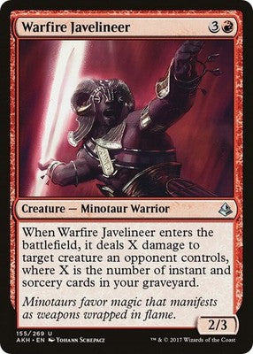 Warfire Javelineer AKH 155 NM Magic: The Gathering