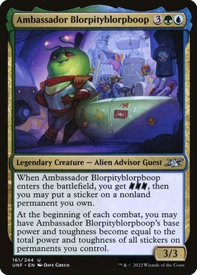 Ambassador Blorpityblorpboop UNF 161 NM Magic: The Gathering