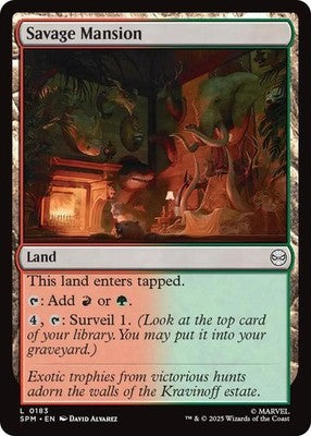 Savage Mansion SPM 183 Foil NM Magic: The Gathering