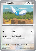 Swablu 152/182 SV04: Paradox Rift Reverse Holofoil Pokémon TCG