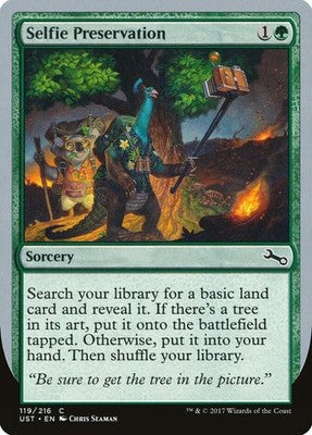 Selfie Preservation UST 119 NM Magic: The Gathering