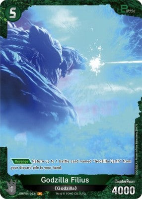 Godzilla Filius ( ) EBP04-063+ Booster Set 4: Endless Wars Foil Godzilla Card Ga