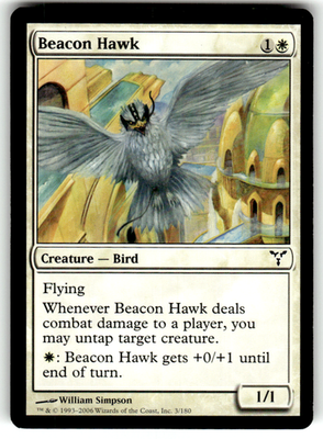 Beacon Hawk Dissension 3 C Magic: The Gathering Lightly Played