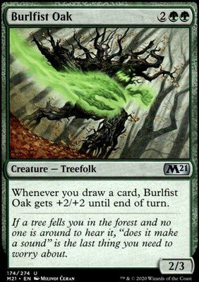 Burlfist Oak Core Set 2021 174 U Magic: The Gathering Near Mint