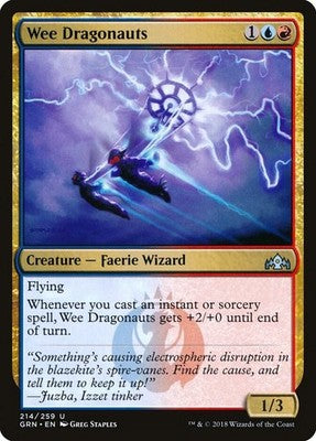Wee Dragonauts GRN 214 NM Magic: The Gathering