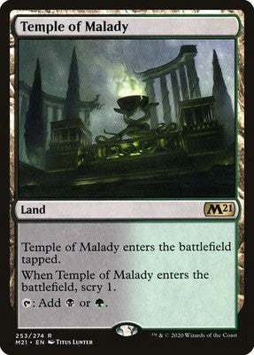 Temple of Malady M21 253 NM Magic: The Gathering