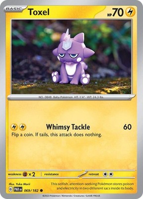 Toxel 069/182 SV04: Paradox Rift Reverse Holofoil Pokémon TCG
