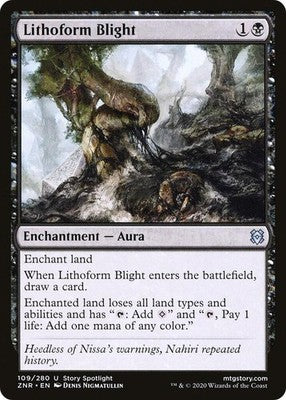 Lithoform Blight ZNR 109 NM Magic: The Gathering