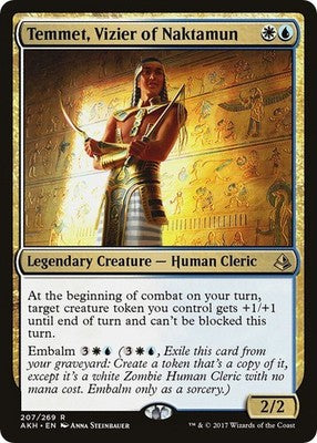 Temmet, Vizier of Naktamun AKH 207 NM Magic: The Gathering