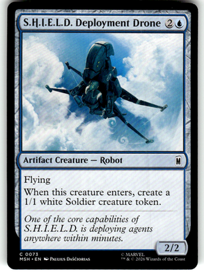 S.H.I.E.L.D. Deployment Drone Marvel Super Heroes 73 C Magic: The Gathering