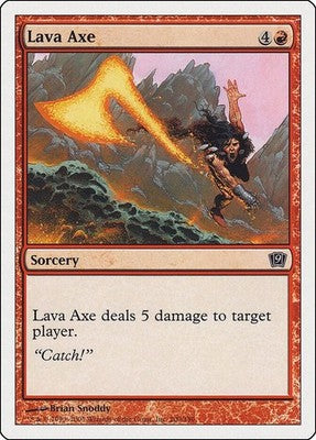 Lava Axe 9ED 200 LP Magic: The Gathering