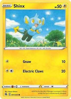Shinx 091/264 SWSH08: Fusion Strike Pokémon TCG