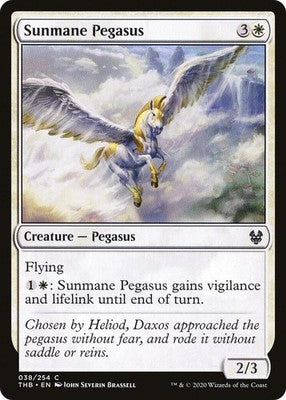 Sunmane Pegasus THB 38 Foil NM Magic: The Gathering