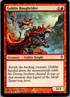 Goblin Roughrider Worldwake 82 C Magic: The Gathering Lightly Played