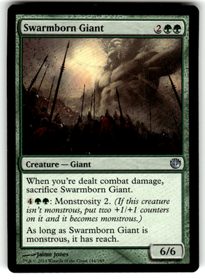 Swarmborn Giant Journey Into Nyx 144 U Magic: The Gathering Near Mint