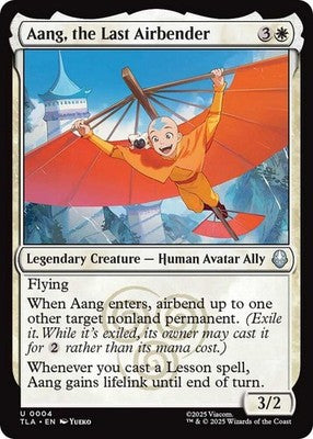 Aang, the Last Airbender TLA 4 NM Magic: The Gathering