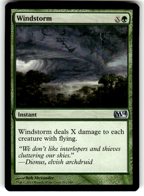 Windstorm Magic 2014 (M14) 201 U Magic: The Gathering Near Mint