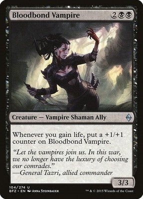 Bloodbond Vampire BFZ 104 NM Magic: The Gathering