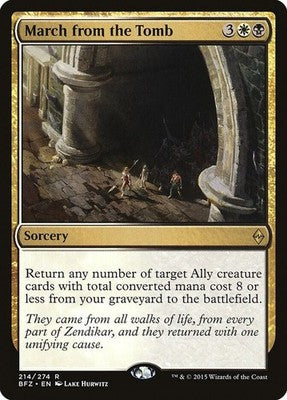 March from the Tomb BFZ 214 NM Magic: The Gathering