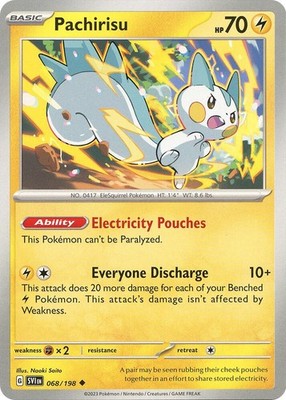 Pachirisu 068/198 SV01: Scarlet & Violet Base Set Pokémon TCG