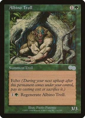 Albino Troll USG 231 LP Magic: The Gathering