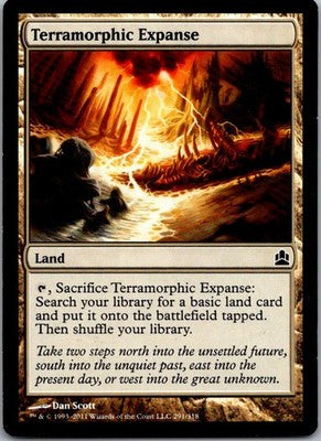 Terramorphic Expanse 291 Common Commander Magic: The Gathering Lightly Played