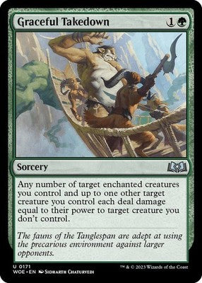 Graceful Takedown WOE 171 Foil NM Magic: The Gathering